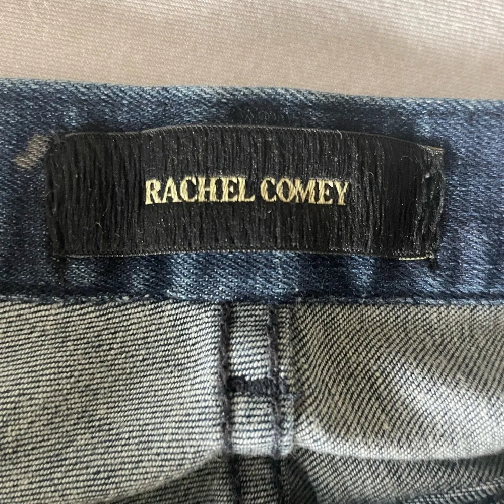 Rachel Comey Straight Leg Jeans, dark wash, high rise, cotton w/stretch, sz8 - Picture 7 of 13